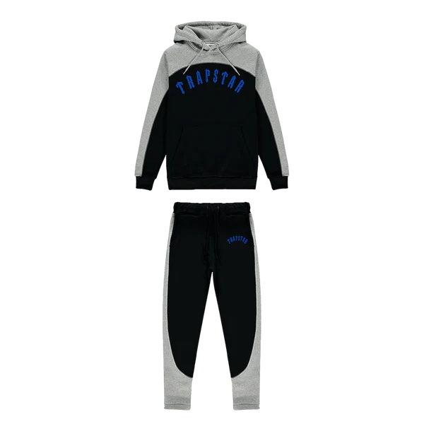 Tracksuit grey sales black blue