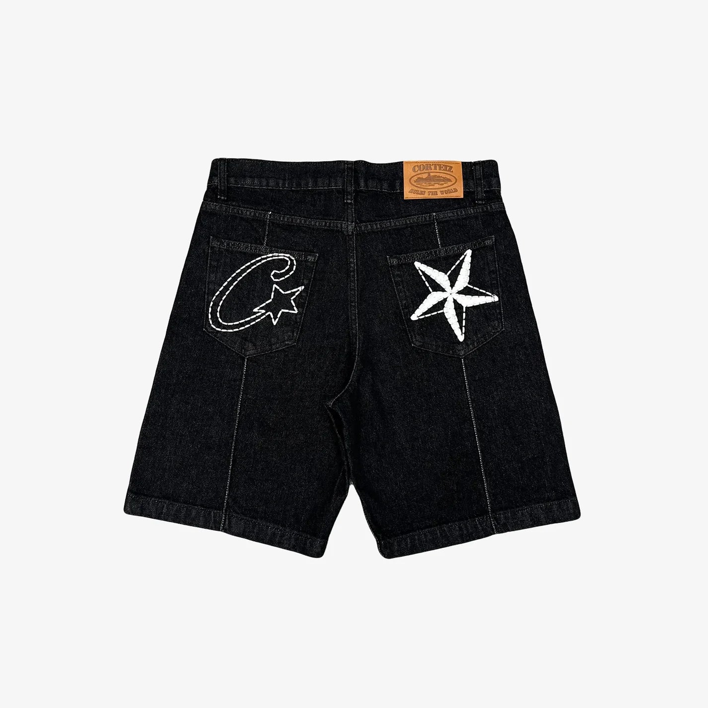 CORTEIZ C-STAR DENIM SHORTS BLACK