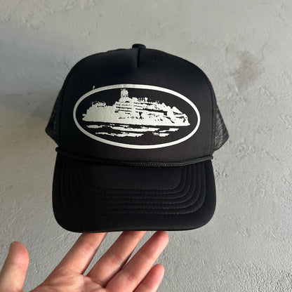 Corteiz Trucker Black Cap