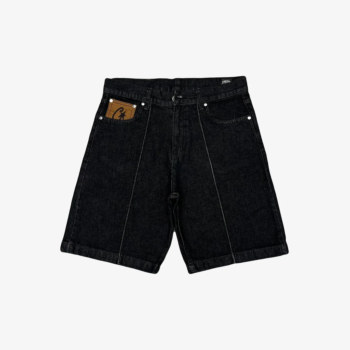 CORTEIZ C-STAR DENIM SHORTS BLACK