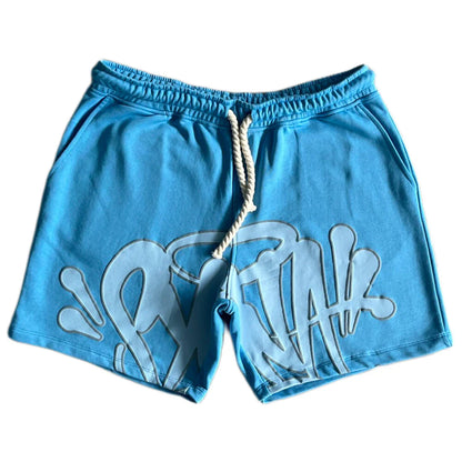 Synaworld ‘Syna Logo’ Shorts- Blue and Gray