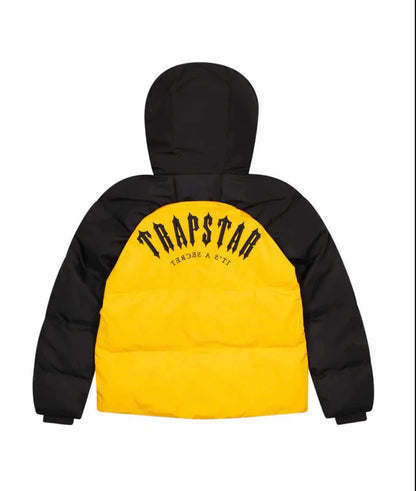 Trapstar Decoded Arch Puffer Jacket-Back/Yellow