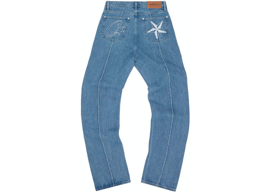 Corteiz C-Star Denim Jeans Blue