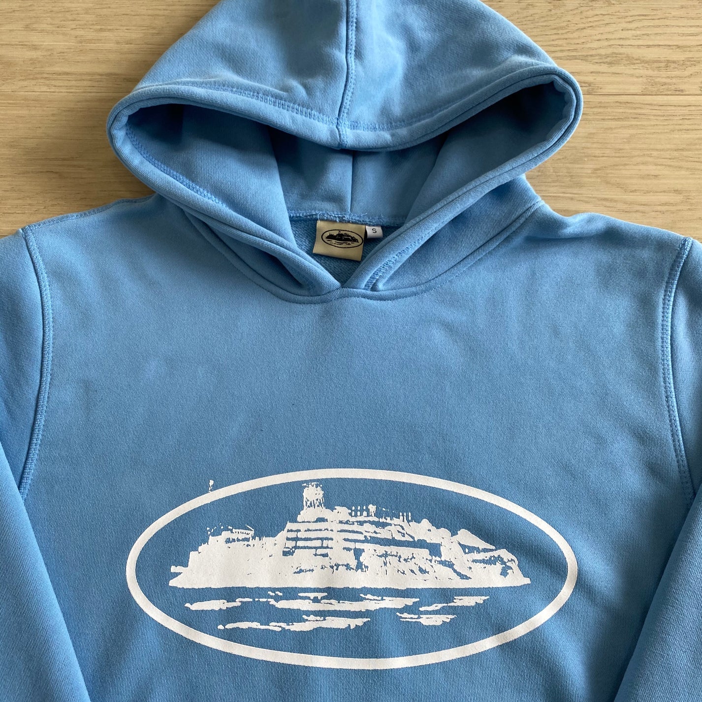 CORTEIZ RTW ALCATRAZ BABY BLUE HOODIE