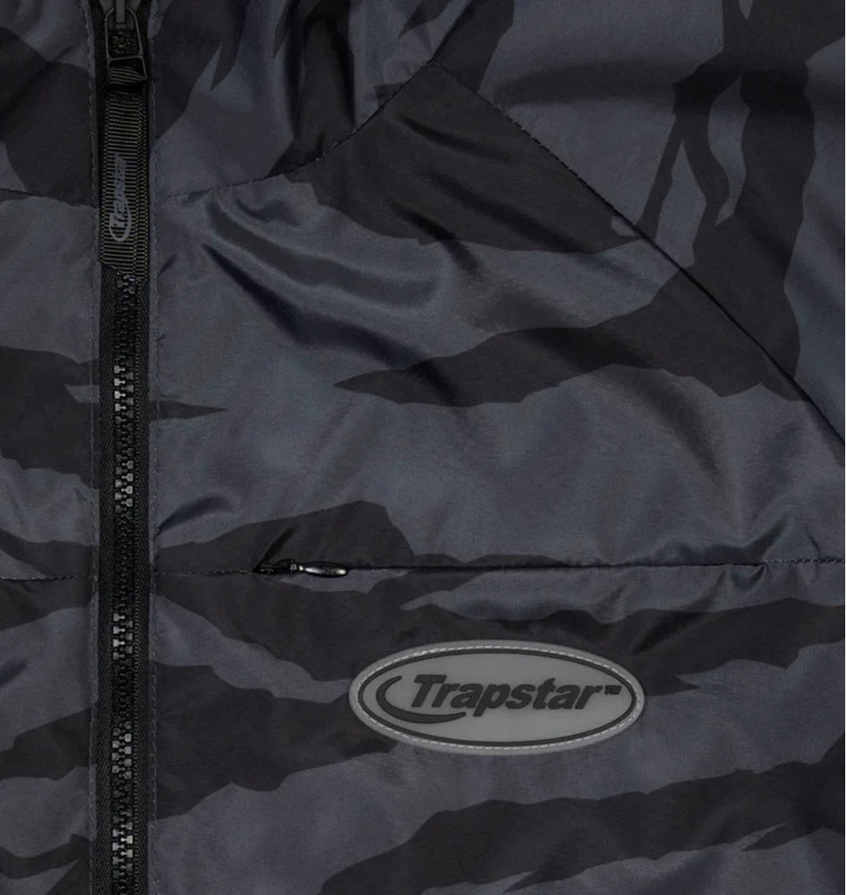 TrapStar Hyperdrive Zip Track Top Grey Camo