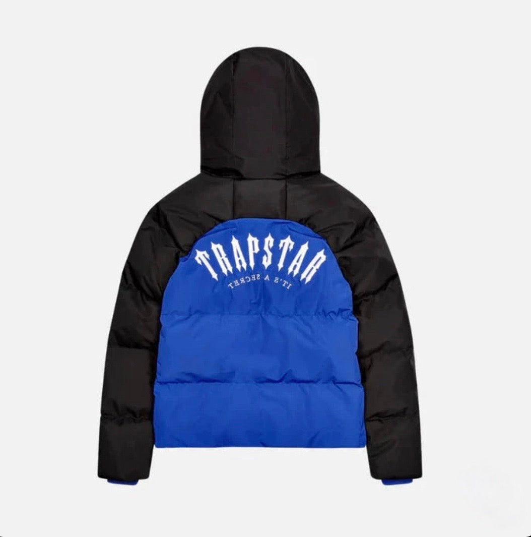 Trapstar Irongate Arch Puffer Jacket (FW23) Blue/Black