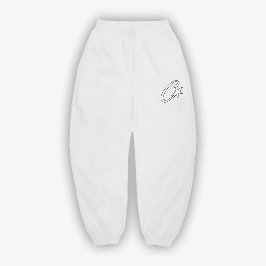 Corteiz C-Star Appliqué Jogger-White