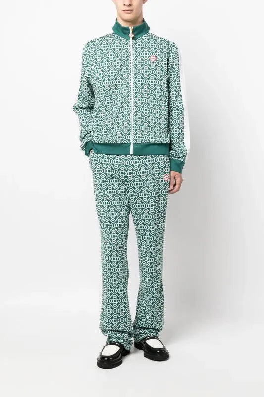 Casablanca Zip-Up Tracksuit- Green