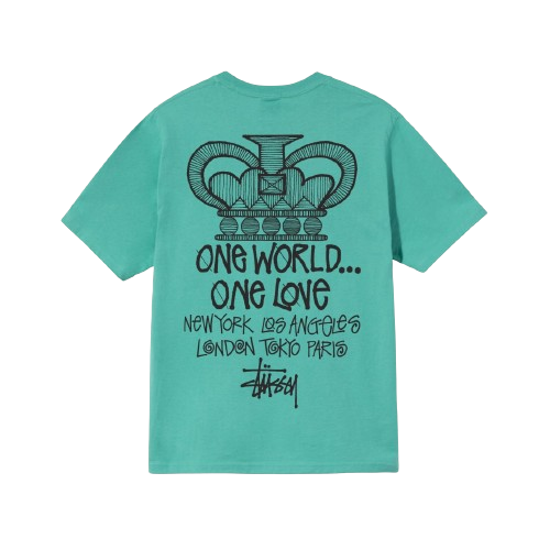 Stussy One World Tee Green