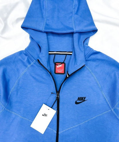 Nike Tech Fleece Full-Zip Hoodie - Royal Blue