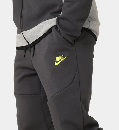 Nike Tech Fleece Full Zip Hoodie Anthracite/Volt