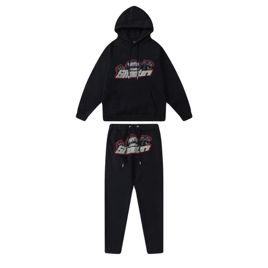 Trapstar Shooters Hooded Tracksuit - Black / Red