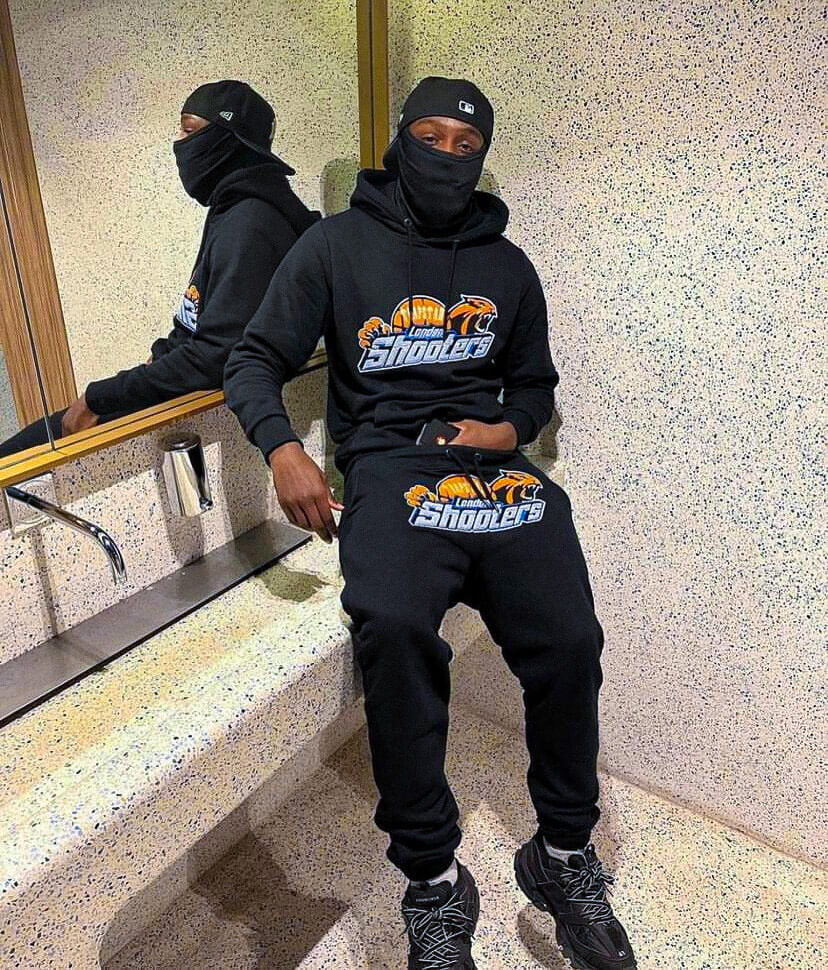 Trapstar Shooters Hoodie Tracksuit Black / Orange