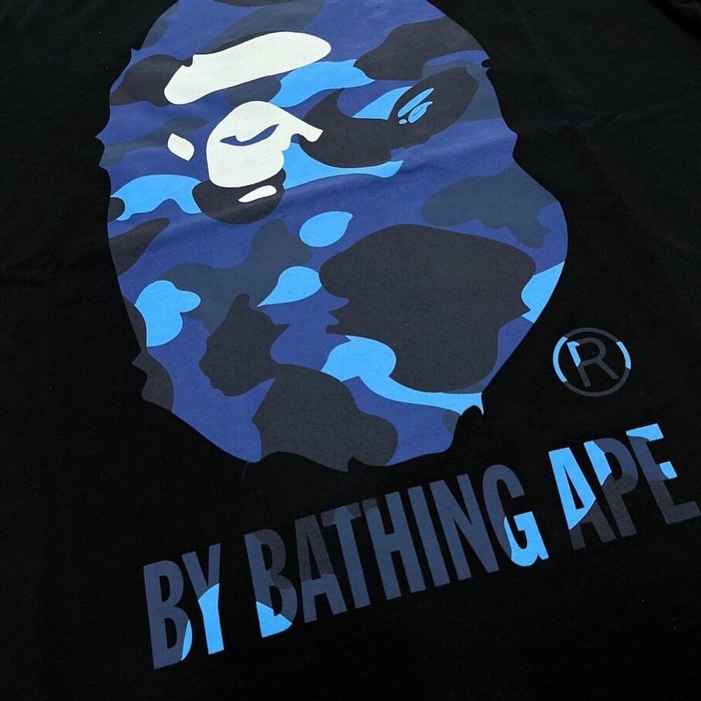 BAPE Color Camo By Bathing Tee Black/Blue