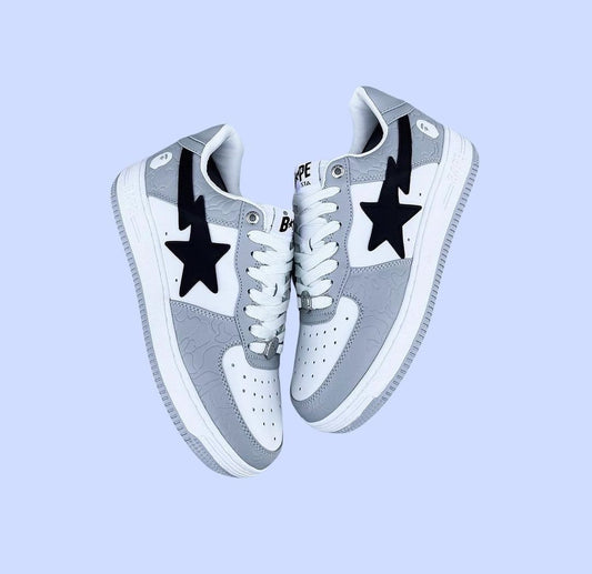 A Bathing Ape Bape Sta Low Grey Black