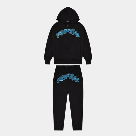 Trapstar Tracksuit- Black/Teal