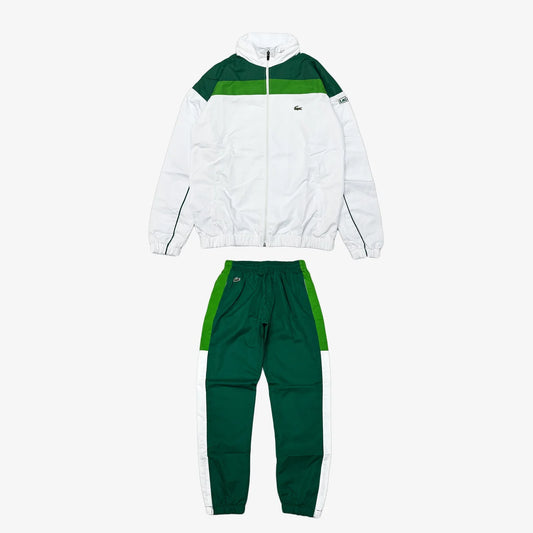 Lacoste Sport White/Green Tracksuit