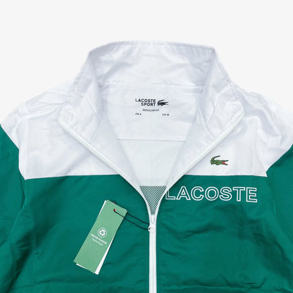 Lacoste White/Green Mid Tracksuit