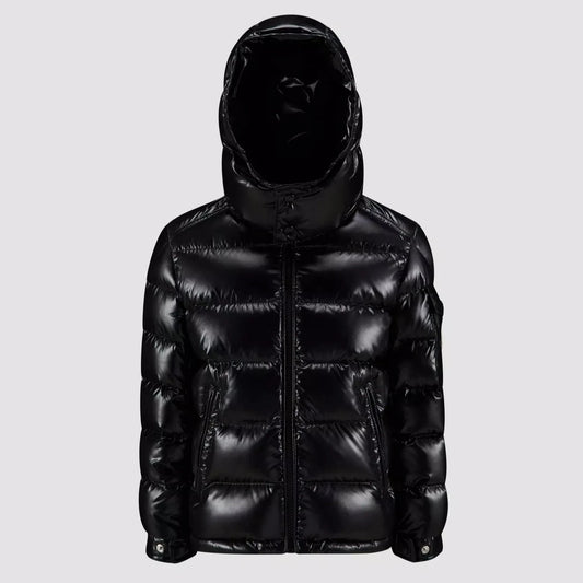 Moncler shiny puffer Black