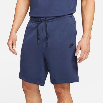 NIKE Tech Fleece Shorts - Navy Blue