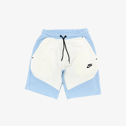 NIKE Tech Fleece Shorts - Blue/White