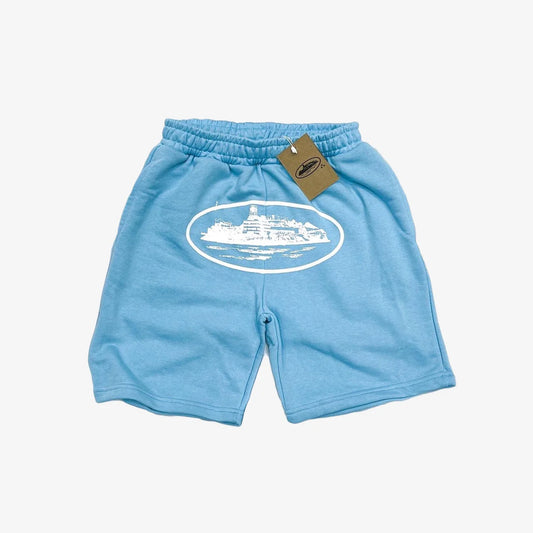 Corteiz Alcatraz Shorts Baby Blue