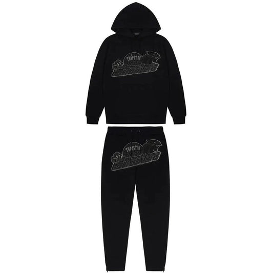 Trapstar Shooters Tracksuit Black Monochrome edition